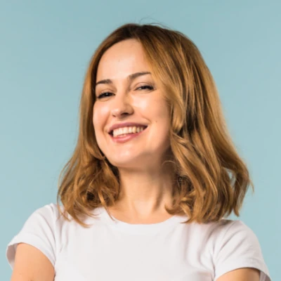 woman smiling